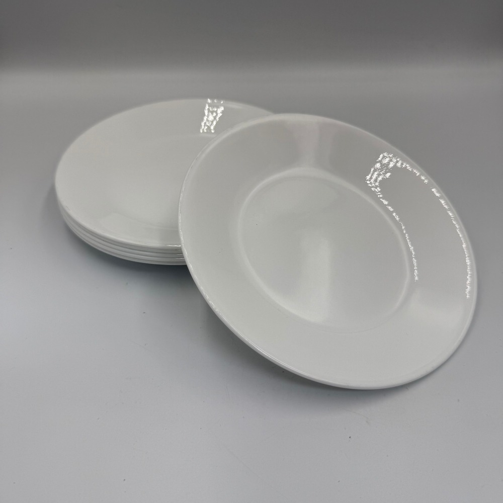 Corelle Winter Frost White 6.75 Inch Bread and Butter Plates Set of 6 Vitrelle
